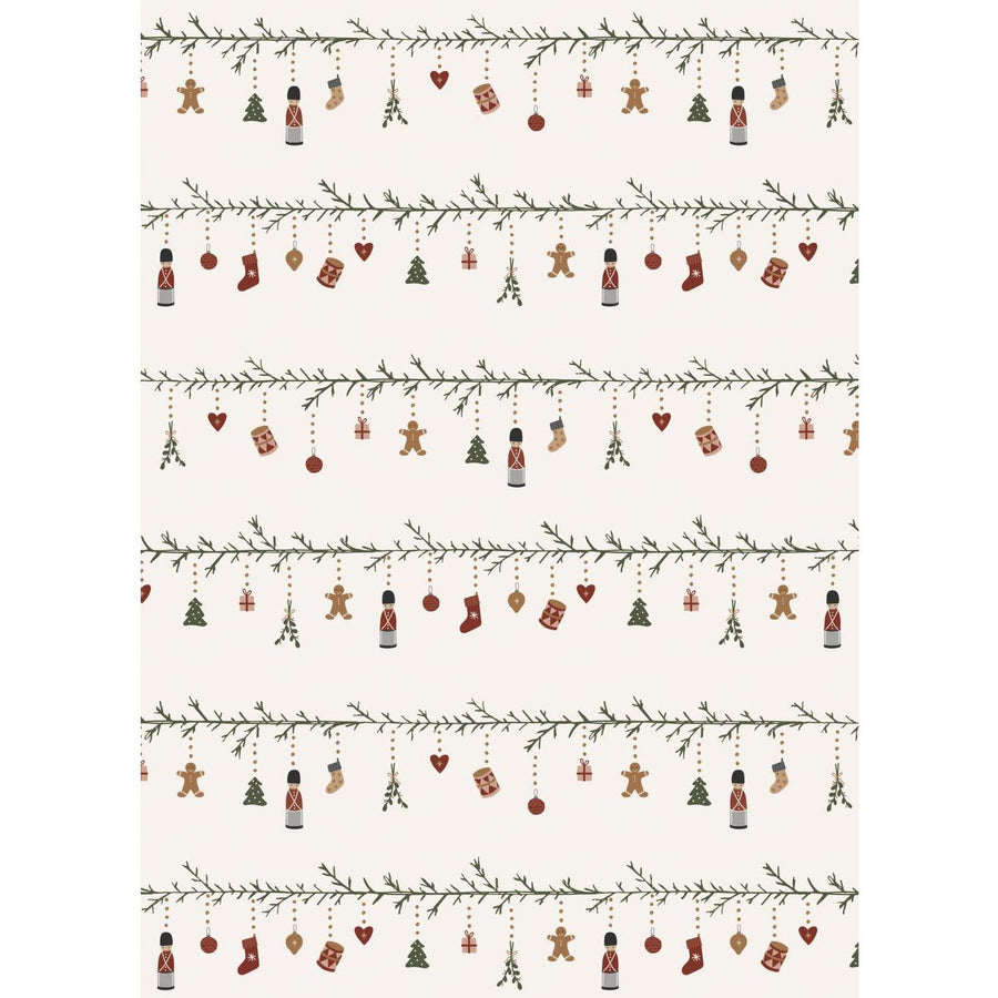 Traditional Scandinavian Christmas Wrapping Paper  | 5M Recyclable - Thedanes.co.uk - Creative & Sustainable Living The Scandinavian Way