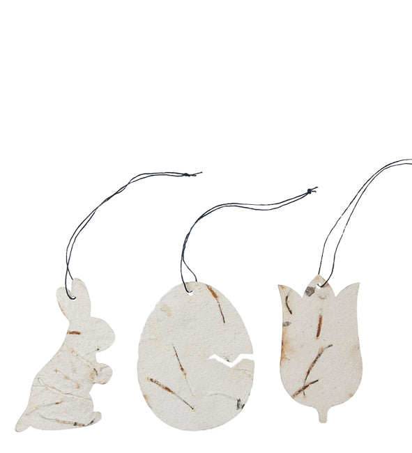 12 Easter Decorations, Lotus Petals | Zero Waste Recycled Paper - Thedanes.co.uk - Creative & Sustainable Living The Scandinavian Way