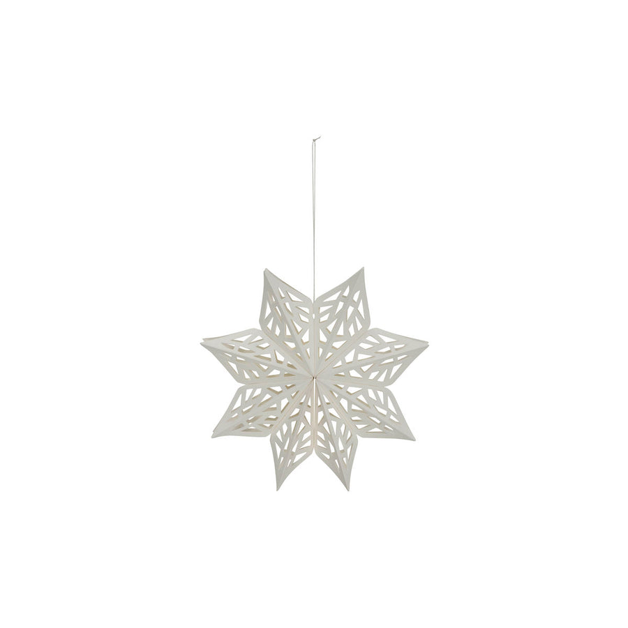 White Paper Snowflake Christmas Ornaments | 15cm | Pack of 4 - Thedanes.co.uk - Creative & Sustainable Living The Scandinavian Way