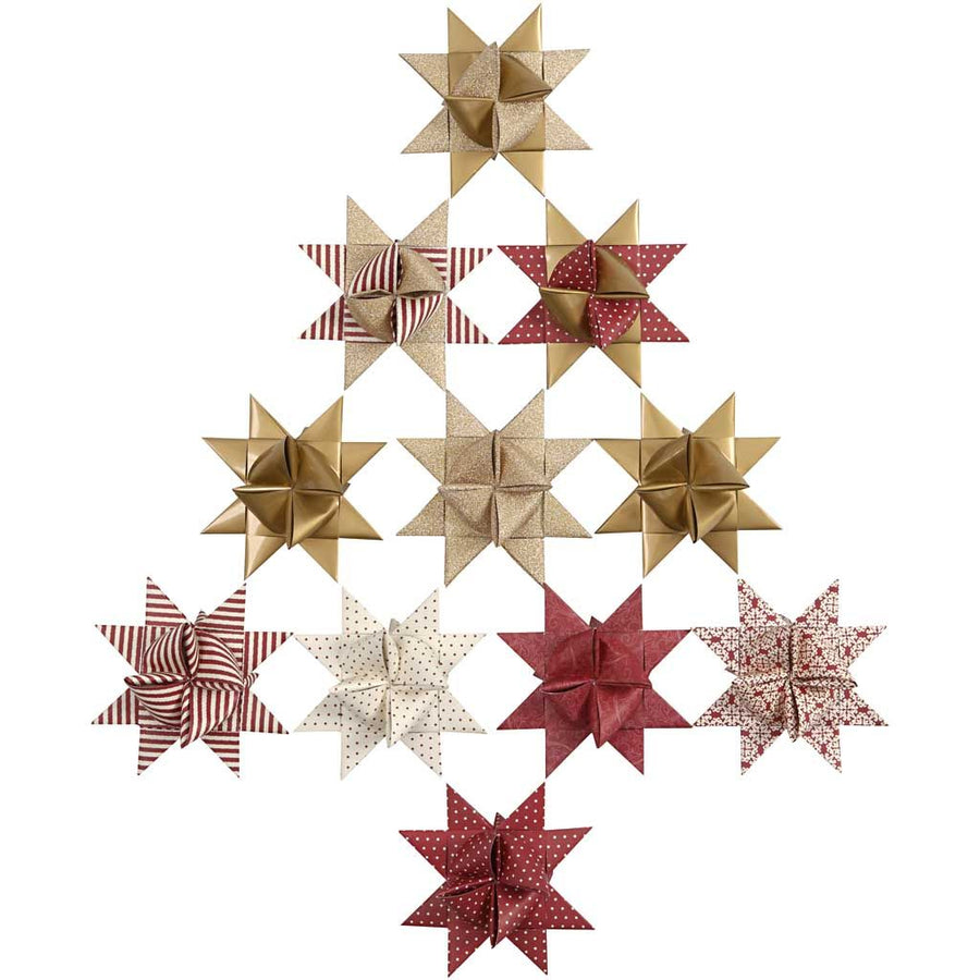 Wowen Scandi Paper Star DIY Craft Kit | Gold - Thedanes.co.uk - Creative & Sustainable Living The Scandinavian Way