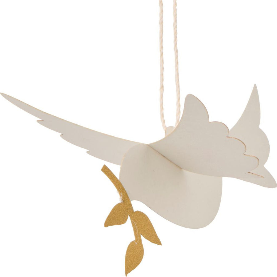 2 White Hanging Paper Peace Dove Decorations - Thedanes.co.uk - Creative & Sustainable Living The Scandinavian Way