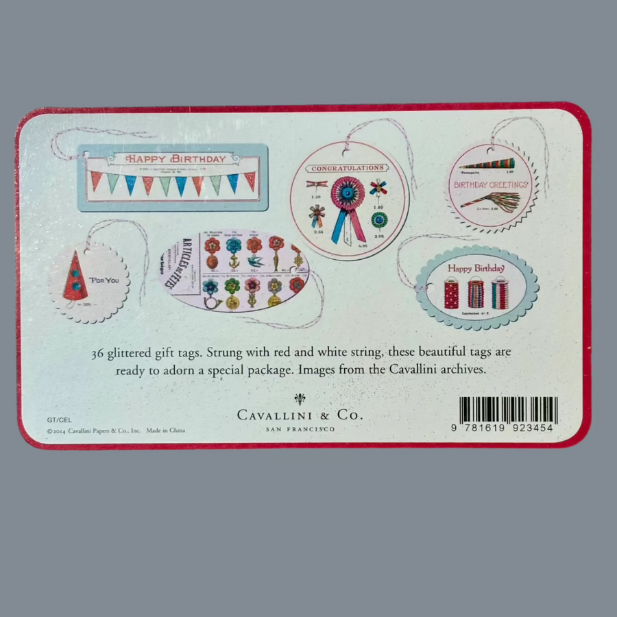 36 Glittered Gift Tags | Cavallini & Co - Thedanes.co.uk - Creative & Sustainable Living The Scandinavian Way