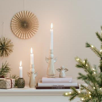 Paper Fan Rosette Christmas Decorations | Set of 2 in Assorted Colours - Thedanes.co.uk - Creative & Sustainable Living The Scandinavian Way