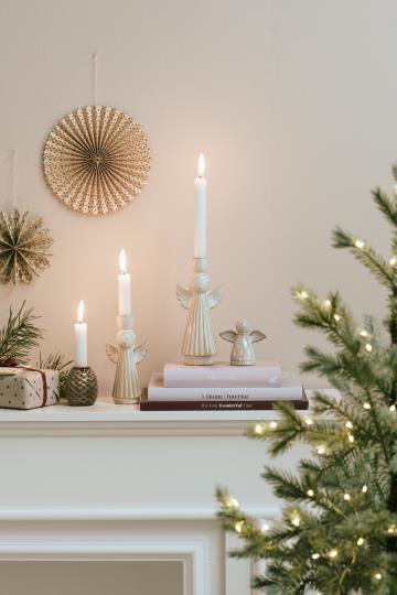 Paper Fan Rosette Christmas Decorations | Set of 2 in Assorted Colours - Thedanes.co.uk - Creative & Sustainable Living The Scandinavian Way