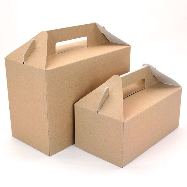 Recyclable Kraft Gablebox - 3 Sizes | Pack of 5 - Thedanes.co.uk - Creative & Sustainable Living The Scandinavian Way