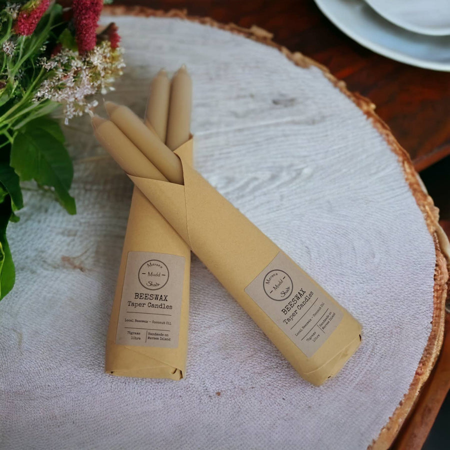 Beeswax Taper Candles | Set Of 2 - Thedanes.co.uk - Creative & Sustainable Living The Scandinavian Way