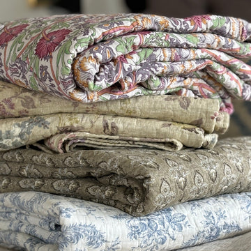 Summer Cotton Quilt- Assorted Prints | Single & Double - Thedanes.co.uk - Creative & Sustainable Living The Scandinavian Way