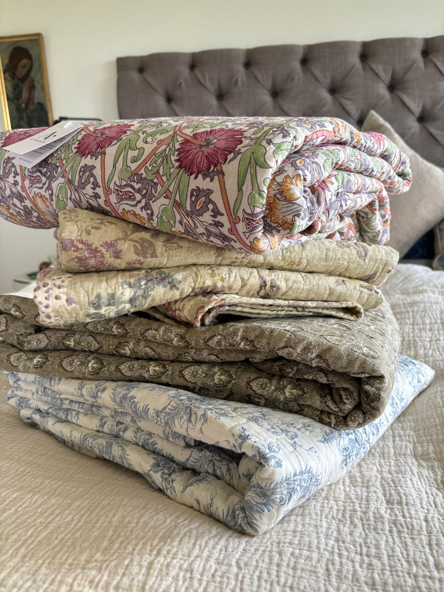 Summer Cotton Quilt- Assorted Prints | Single & Double - Thedanes.co.uk - Creative & Sustainable Living The Scandinavian Way