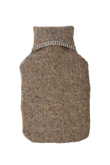Recycled Wool Hot Water Bottle - Grey