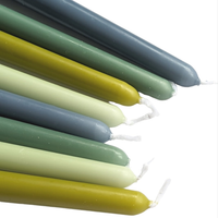 8 Tapered Dinner Candles | Green & Blue Colour Mix - Thedanes.co.uk - Creative & Sustainable Living The Scandinavian Way