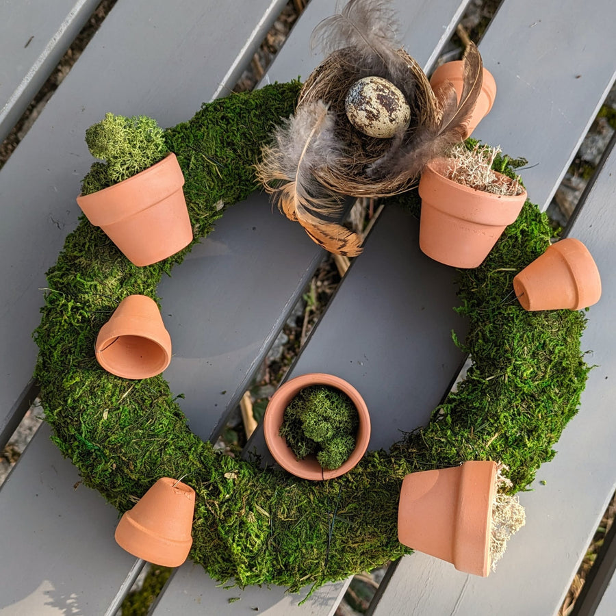 Terracotta Pot Wreath Kit - Thedanes.co.uk - Creative & Sustainable Living The Scandinavian Way