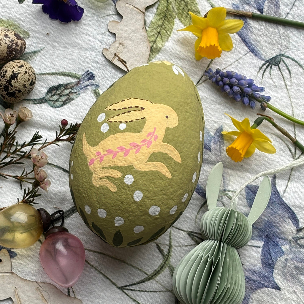 Hand Painted Paper Mache Easter Egg Container - Thedanes.co.uk - Creative & Sustainable Living The Scandinavian Way