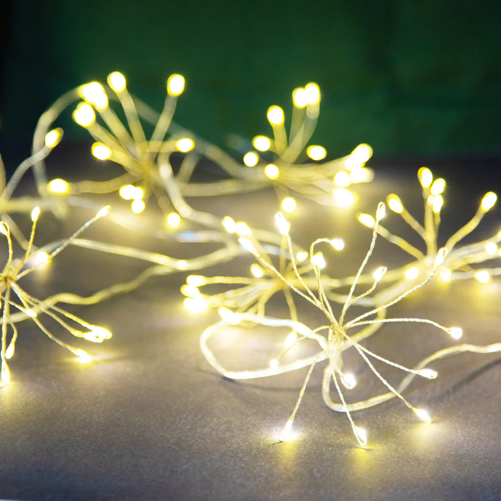 Allium Starburst Warm White LED String Lights For Display | 2.1mtr - Thedanes.co.uk - Creative & Sustainable Living The Scandinavian Way