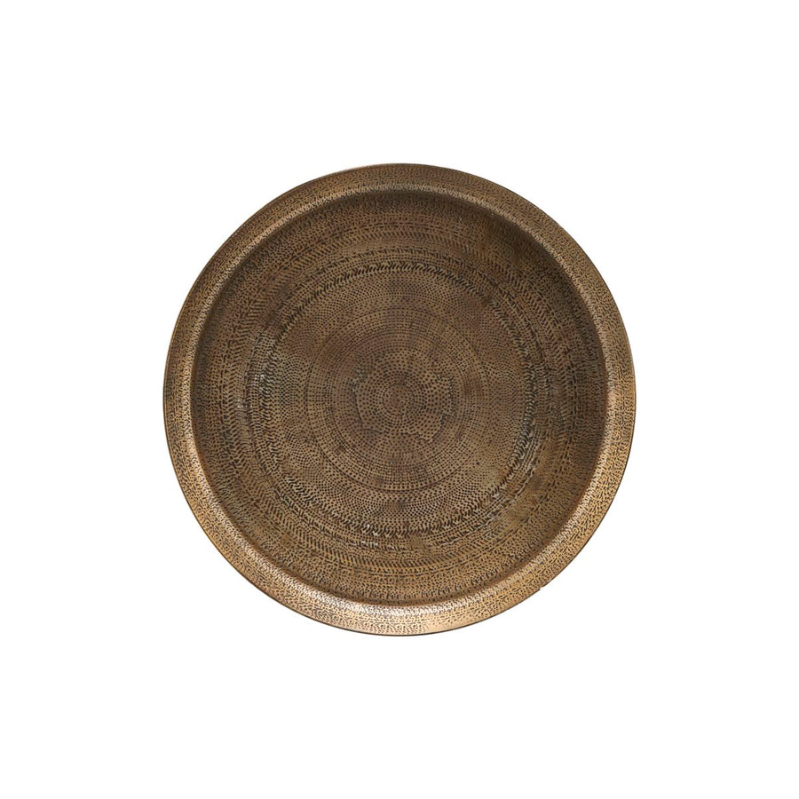 Antique Brass Finish Metal Tray | 29cm - Thedanes.co.uk - Creative & Sustainable Living The Scandinavian Way