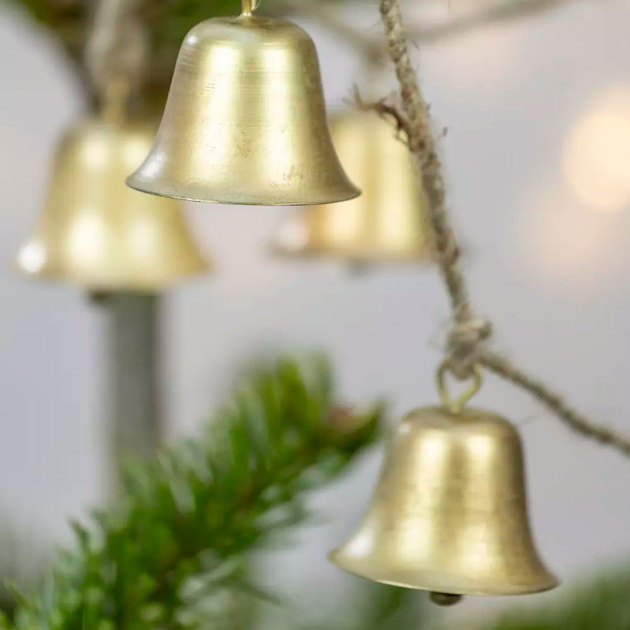 Antique Gold Bells Garland | 145cm - Thedanes.co.uk - Creative & Sustainable Living The Scandinavian Way