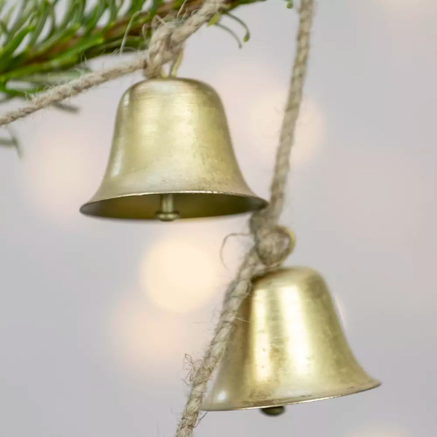 Antique Gold Bells Garland | 145cm - Thedanes.co.uk - Creative & Sustainable Living The Scandinavian Way