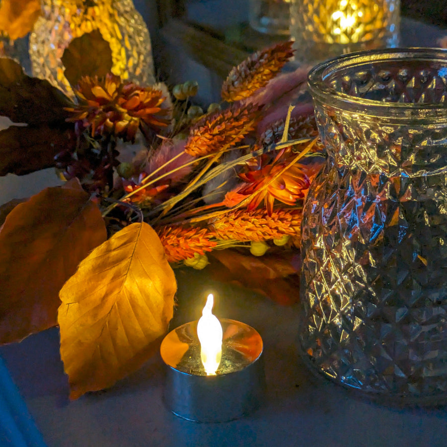 Autumn Flower Golden Glow Vase