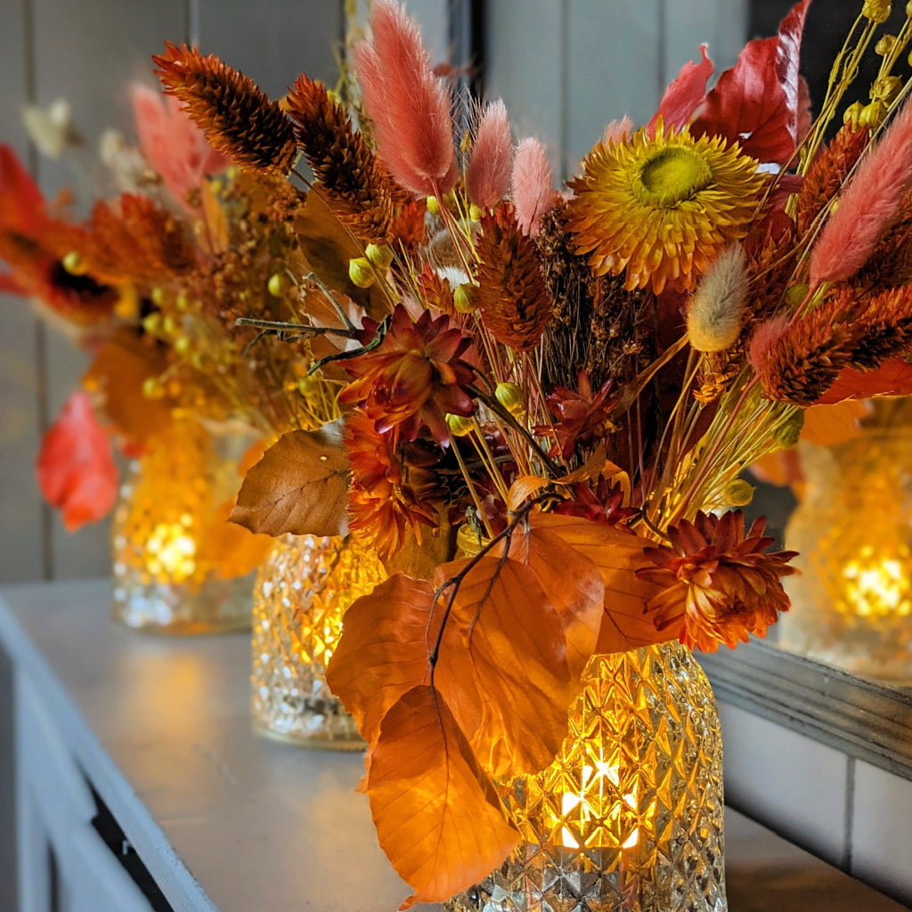 Autumn Flower Golden Glow Vase - Thedanes.co.uk - Creative & Sustainable Living The Scandinavian Way