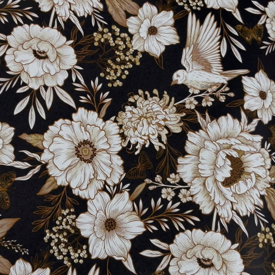Gift Wrapping Paper - Autumn Floral | 3M Roll