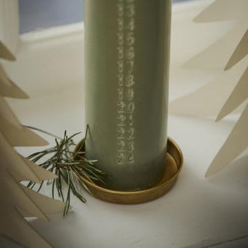 Brass Candle Tray 8cm - Thedanes.co.uk - Creative & Sustainable Living The Scandinavian Way
