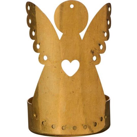 Brass 'Angel Facade' Tea Light Candle Holder | Single or Boxed Gift - Thedanes.co.uk - Creative & Sustainable Living The Scandinavian Way