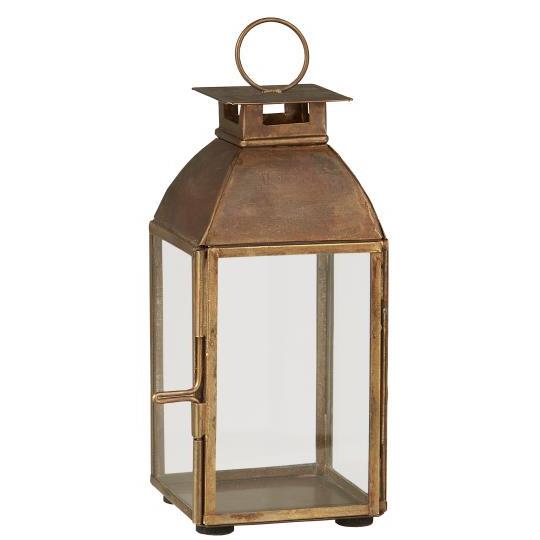 Brass & Glass Candle Lantern | 18.5cm - Thedanes.co.uk - Creative & Sustainable Living The Scandinavian Way