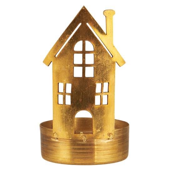 Brass 'House Facade' Tea Light Candle Holder - Thedanes.co.uk - Creative & Sustainable Living The Scandinavian Way