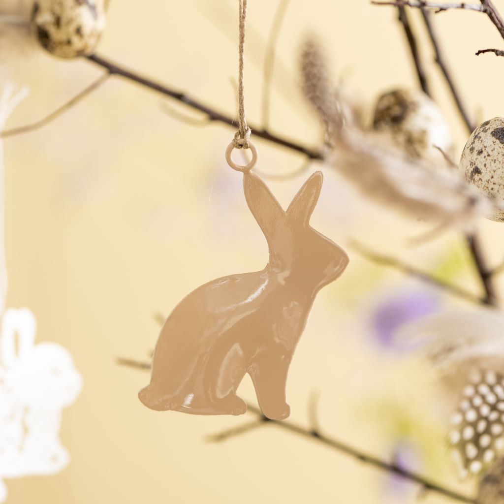 Enamel Bunny & Cockerel Decorations, Set of 2 - Thedanes.co.uk - Creative & Sustainable Living The Scandinavian Way