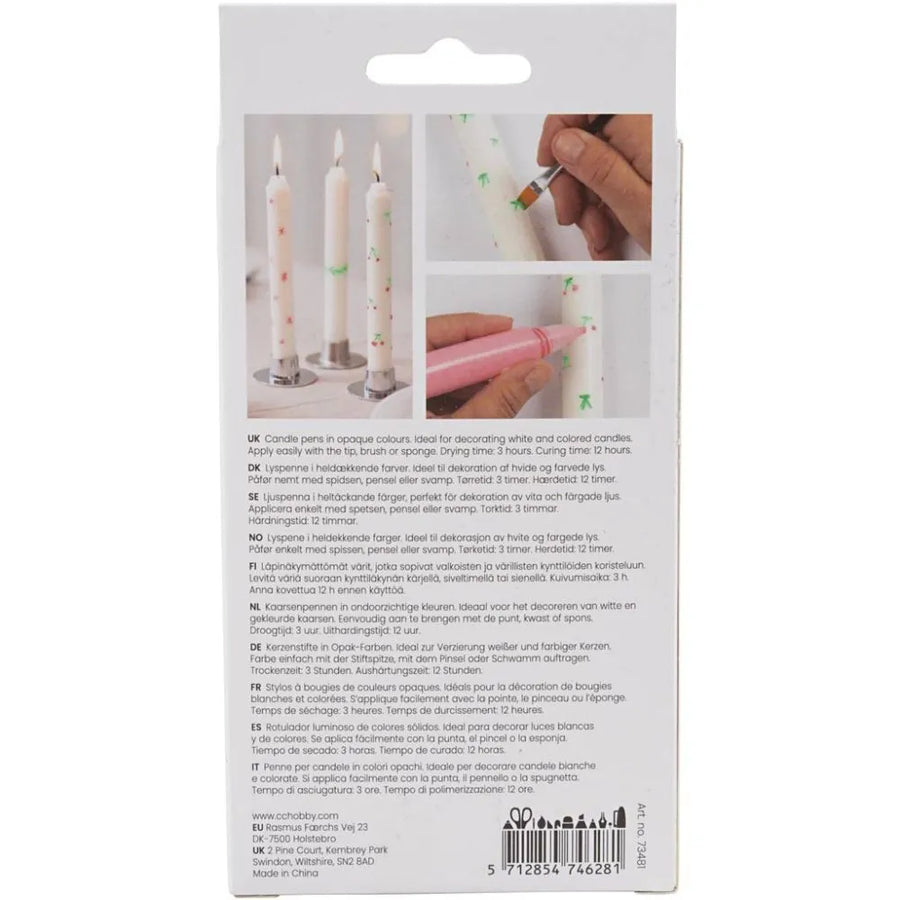 Candle Decorating & Painting Kit - Thedanes.co.uk - Creative & Sustainable Living The Scandinavian Way