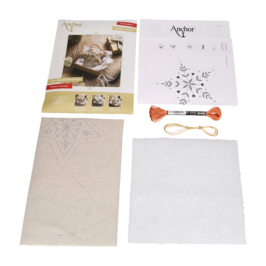 Christmas Decoration Star Embroidery Kit
