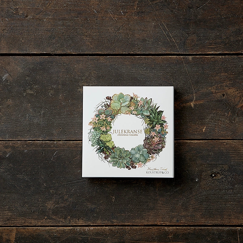 Christmas Wreath Cards | 8 Assorted - Square 15x15cm - Thedanes.co.uk - Creative & Sustainable Living The Scandinavian Way