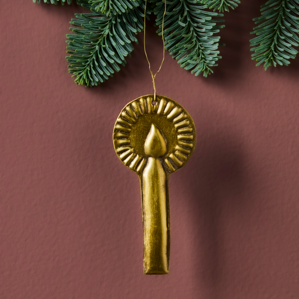 Christmas Ornament | Antique Brass | Set of 4 - Thedanes.co.uk - Creative & Sustainable Living The Scandinavian Way
