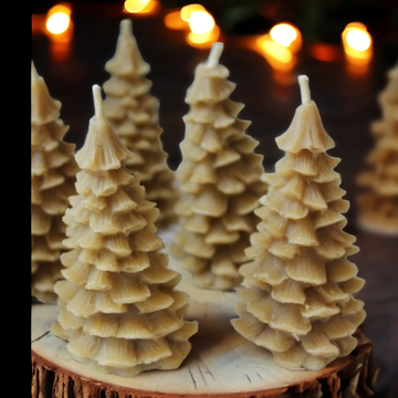 Christmas Tree Beeswax Candle - Thedanes.co.uk - Creative & Sustainable Living The Scandinavian Way