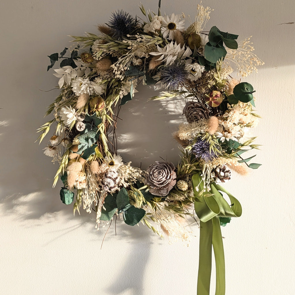 Christmas & Winter Dried Flower & Eucalyptus Wreath Kit - Thedanes.co.uk - Creative & Sustainable Living The Scandinavian Way