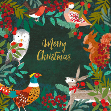 Christmas Forest | Festive Woodland Christmas Paper Napkins | 33 x 33cm - Thedanes.co.uk - Creative & Sustainable Living The Scandinavian Way
