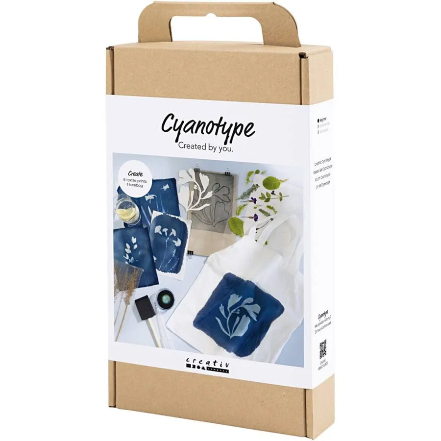 Cyanotype Textile & Tote Bag Print Craft Kit - Thedanes.co.uk - Creative & Sustainable Living The Scandinavian Way