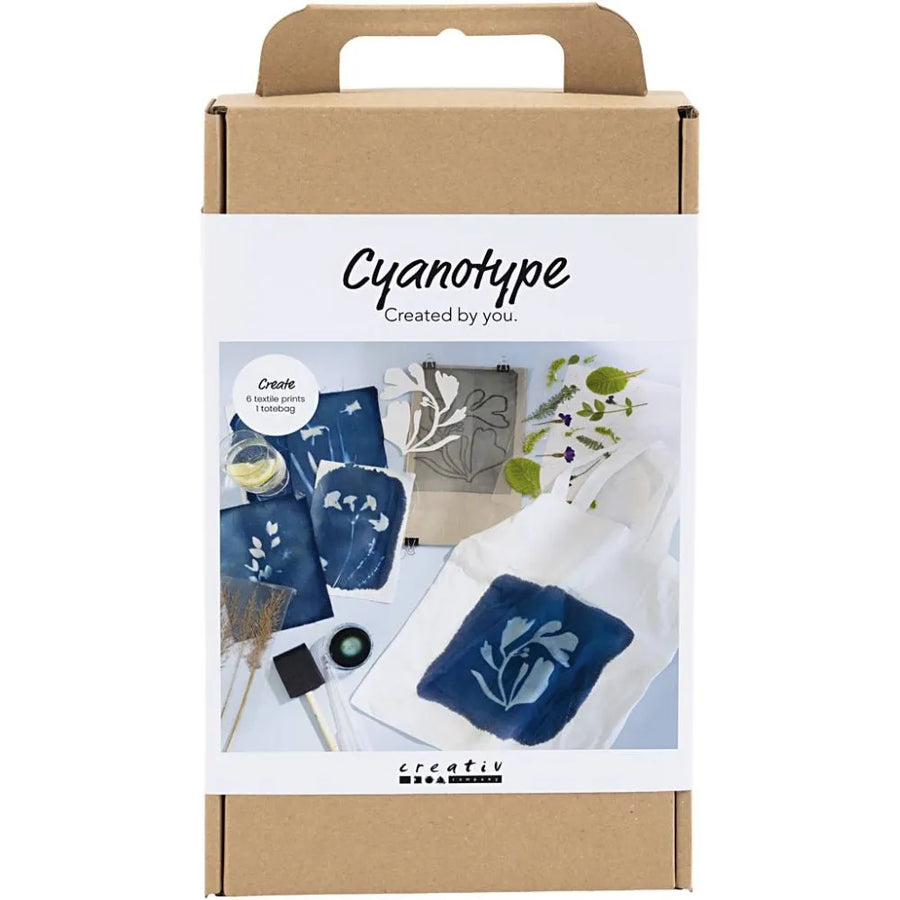 Cyanotype Textile & Tote Bag Print Craft Kit - Thedanes.co.uk - Creative & Sustainable Living The Scandinavian Way
