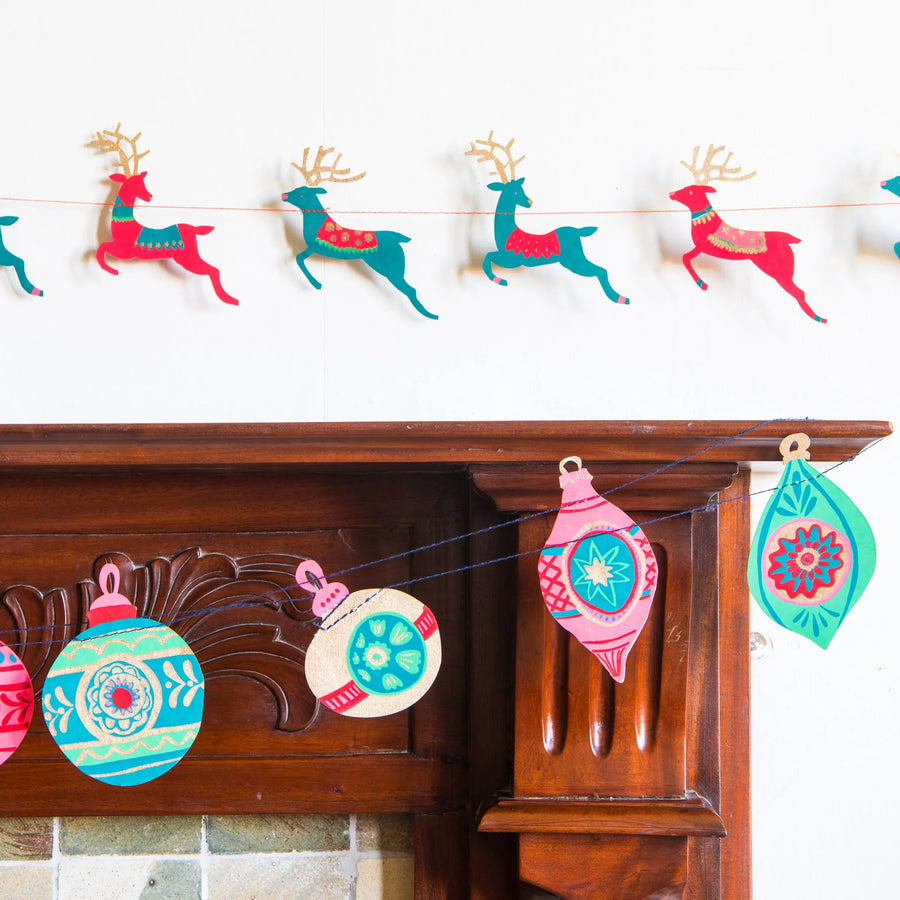 Christmas Bauble Paper Garland
