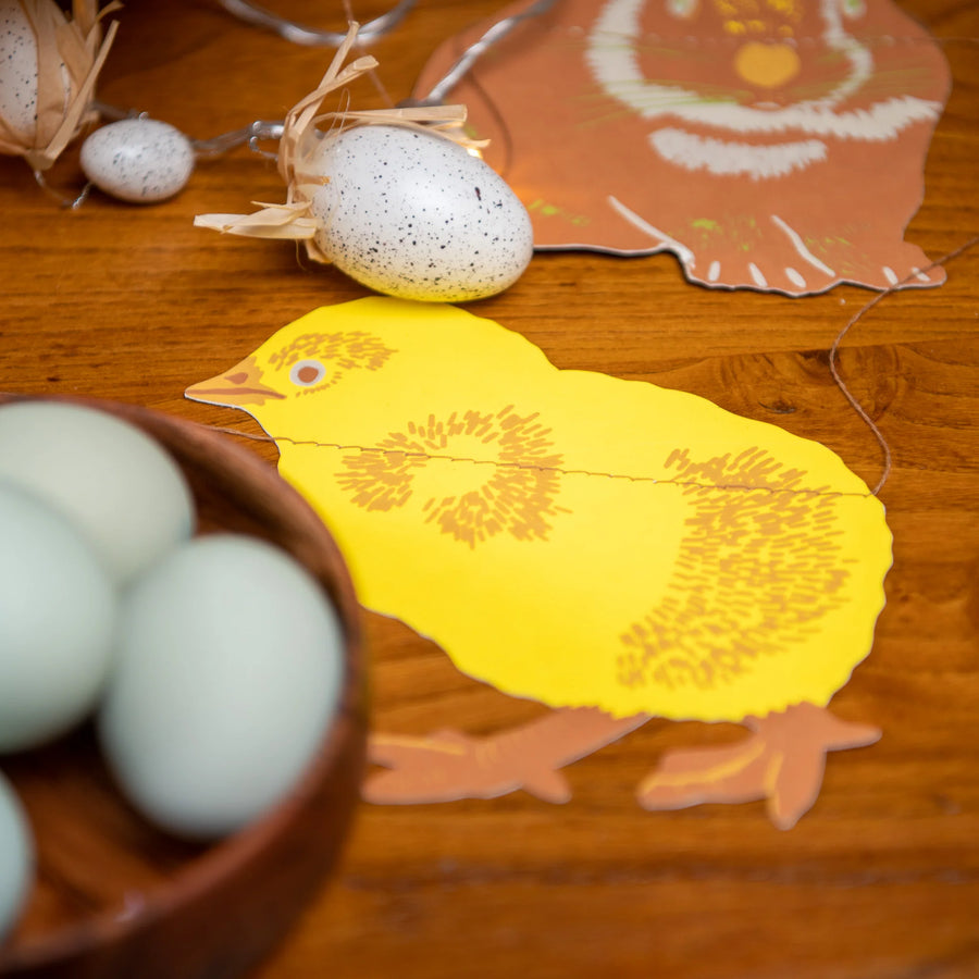Easter Bunny & Chick Paper Garland | East End Press