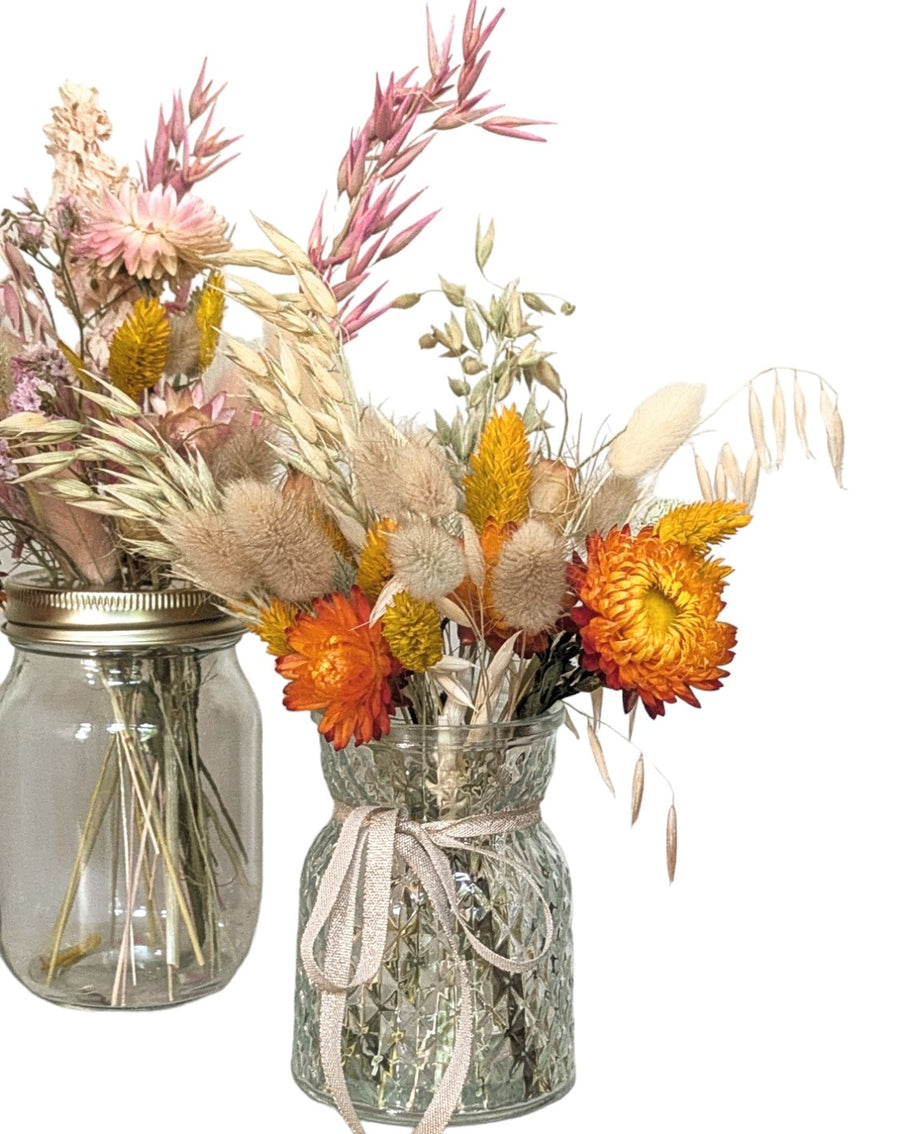 Dried Flowers Posy & Vase Gift Set - Thedanes.co.uk - Creative & Sustainable Living The Scandinavian Way