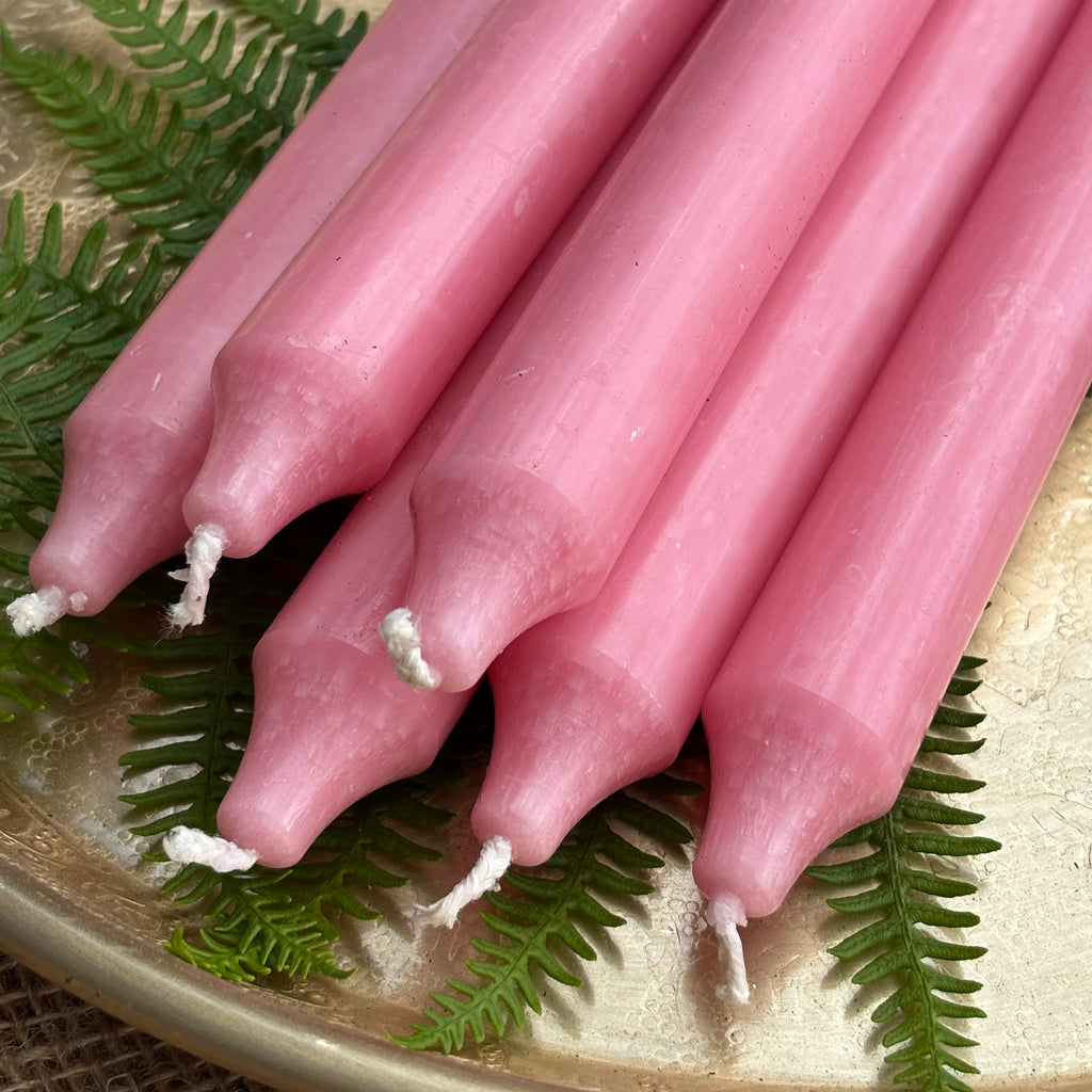 10 x Dinner Candles 18cm x 22mm | Pink - Thedanes.co.uk - Creative & Sustainable Living The Scandinavian Way