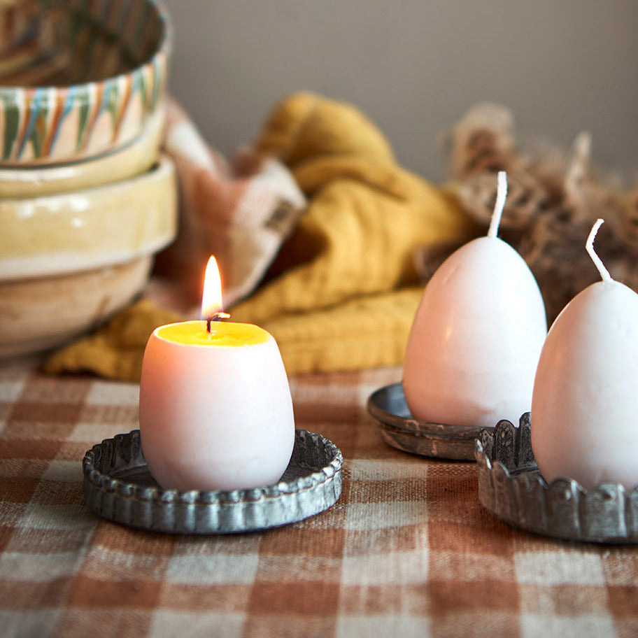 Egg Shaped Candle | Hen Egg With Yellow Yolk Centre - Thedanes.co.uk - Creative & Sustainable Living The Scandinavian Way