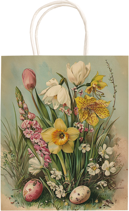Gift Bag 24 x 19cm | Vintage Easter - Thedanes.co.uk - Creative & Sustainable Living The Scandinavian Way