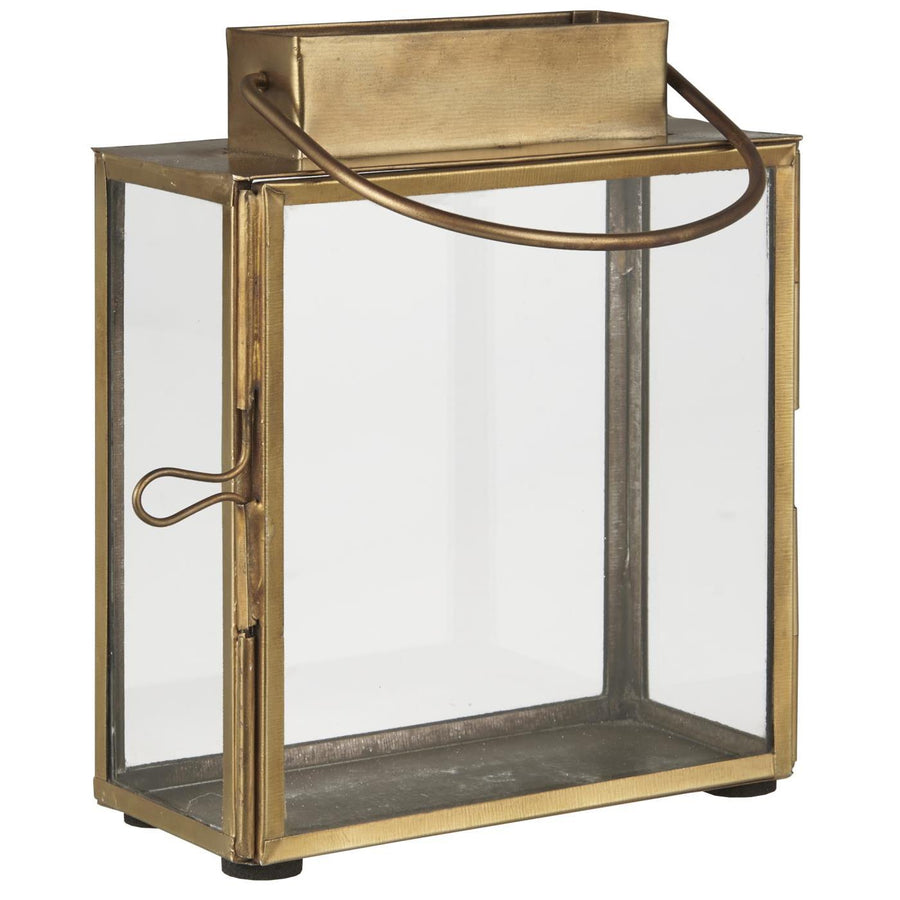 Glass & Brass Lantern | 16cm | Scandi Hygge - Thedanes.co.uk - Creative & Sustainable Living The Scandinavian Way