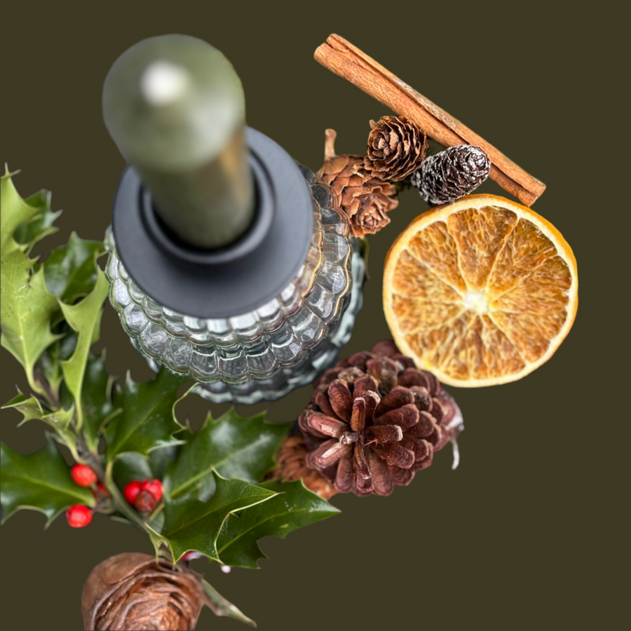 Glass Christmas Tree Candleholder With Candles | Gift Set - Thedanes.co.uk - Creative & Sustainable Living The Scandinavian Way