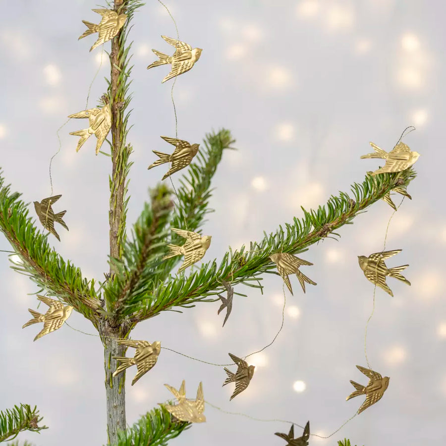 Gold Bird Garland | 185cm - Thedanes.co.uk - Creative & Sustainable Living The Scandinavian Way