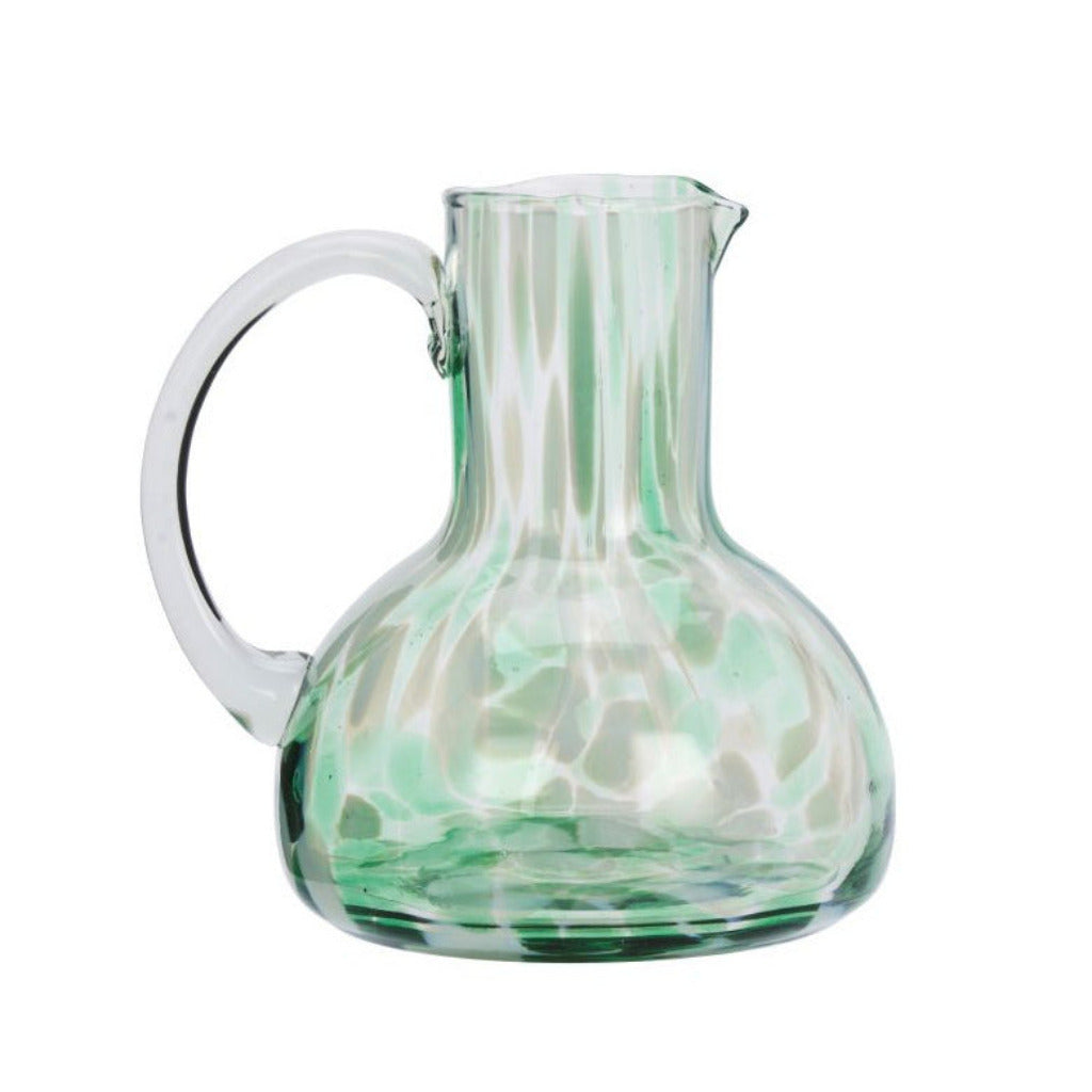 Green Marble Speckled Glass Jug | 900Ml - Thedanes.co.uk - Creative & Sustainable Living The Scandinavian Way