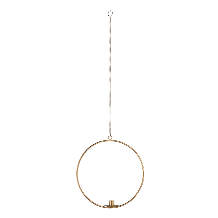 Hanging Circular Candle Holder | With Chain
