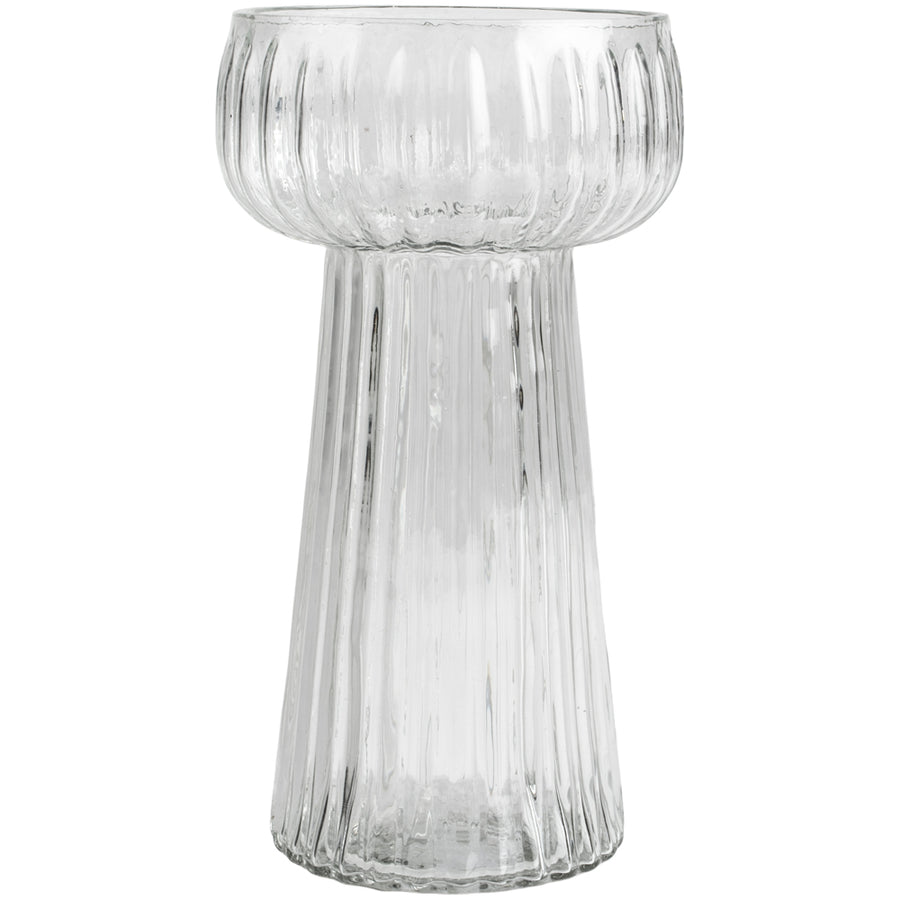 Hyacinth Ribbed Glass Vase | 2 Colours - Thedanes.co.uk - Creative & Sustainable Living The Scandinavian Way