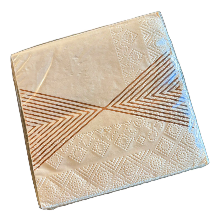 Pink w/ Rosegold Metallic Design Cocktail Paper Napkins | 25 x 25cm - Thedanes.co.uk - Creative & Sustainable Living The Scandinavian Way